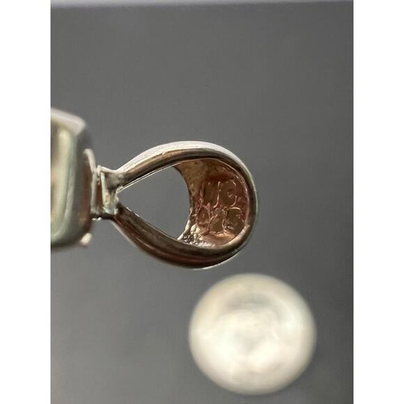 NEW pink/ bi color tourmaline sterling silver pendant 1.28 grams - Picture 4 of 11